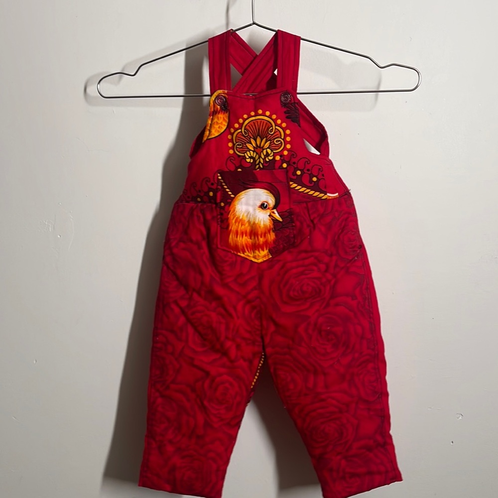 Quilted Infant Overalls Handmade